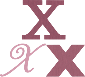 Cookie Cutter Monogram X