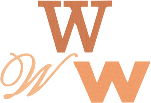 Cookie Cutter Monogram W