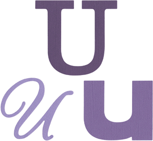 Cookie Cutter Monogram U