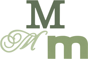 Cookie Cutter Monogram M