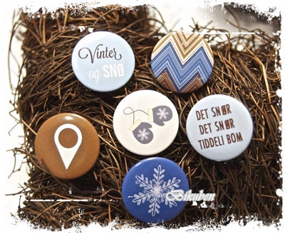 Papirdesign: Buttons - VINTER