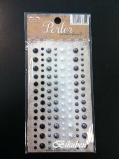 Papirdesign: halvperler - Blå