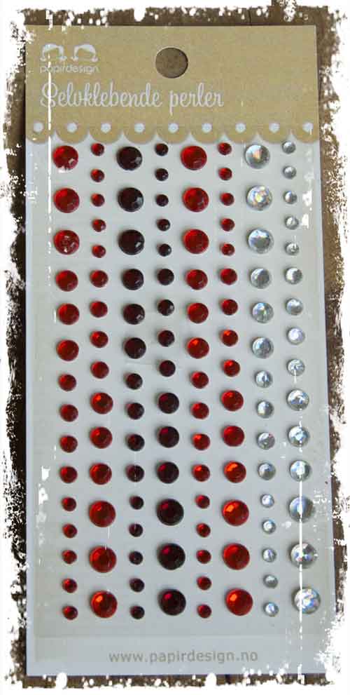 Papirdesign: Krystaller - Rød