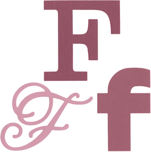 Cookie Cutter Monogram F