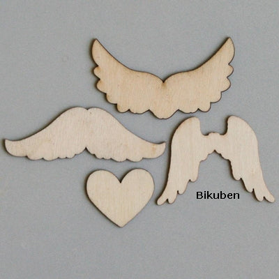 Maya Road - Wood Shapes - Wings to my Heart