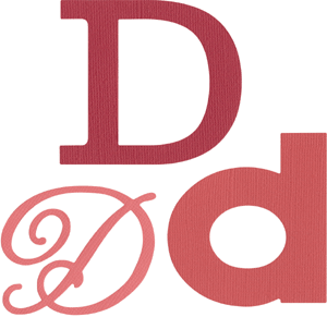 Cookie Cutter Monogram D
