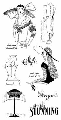 GRaphic45 & Hampton Art - Couture - Cling Stamp 2