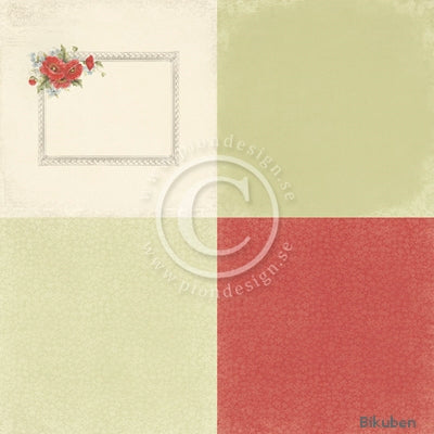 Pion Design - Flower Frames - Papaver 6x6 tum