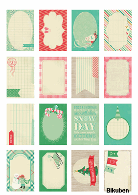American Crafts - Bundled Up - Journal Cards