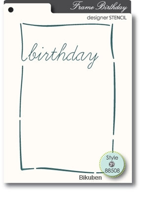 Memory Box - Stencil - Birthday