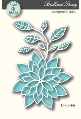 Memory Box - Stencil - Brilliant Peony