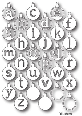 Memory Box - Cirque Alphabet Tags Dies