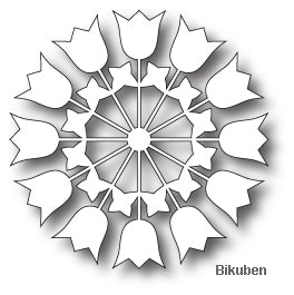 Memory Box - Paper Cut Tulips Circle Dies