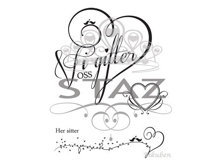 Staz: Vi gifter oss - clear stamps