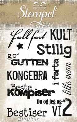 Papirdesign: Go' gutten - Clear Stamps