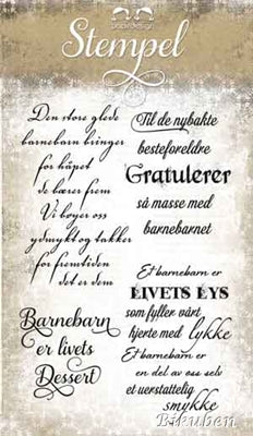 Papirdesign: Besteforeldre - Clear Stamps