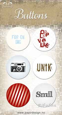 Papirdesign: Smil - Buttons