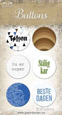 Papirdesign: Tøffen - Buttons