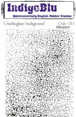 IndigoBlu - Crackleglaze Background - Mounted Stamp