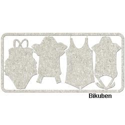 FabScraps - Chipboard - Swimsuits - Die-cuts