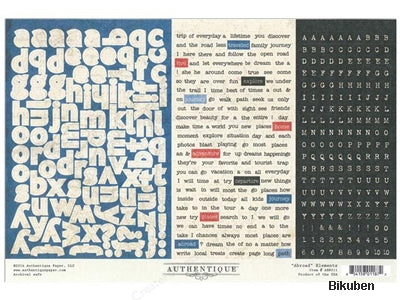 Authentique - Abroad - Element Stickers 12x12"