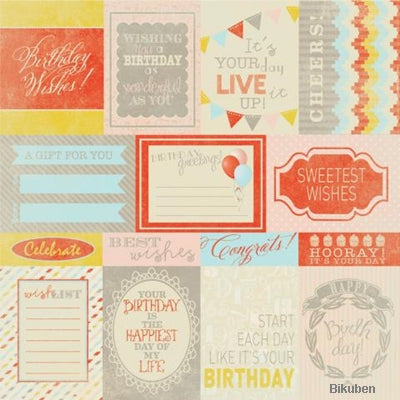 Authentique - Wishes - Enchancements 12x12"