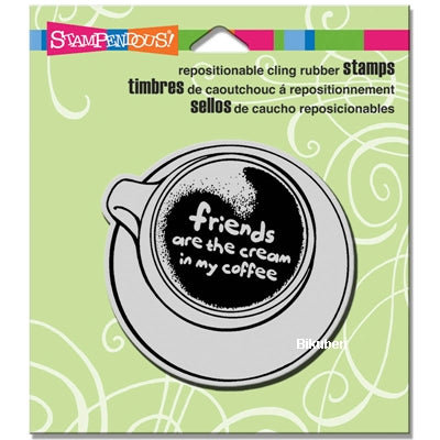 Stampendous - Cling Stamp - Friends Cup