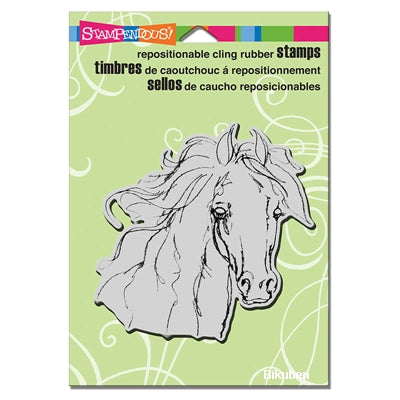 Stampendous - Cling Rubber Stamp - Filly Sketch