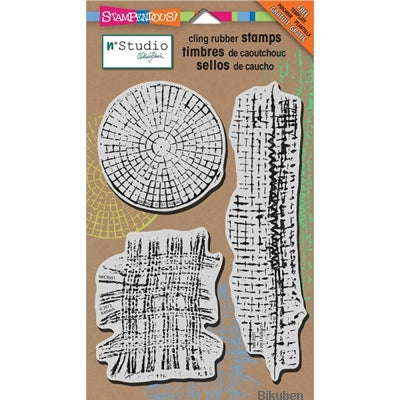 Stampendous - Natalie Kalbach - Cling Rubber Stamp - Mish Mash w/template