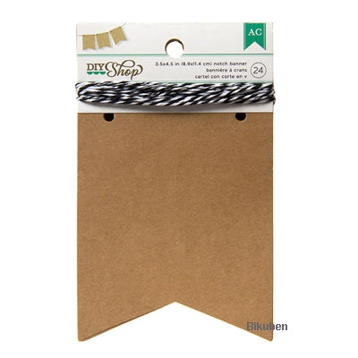 American Crafts - DIY Shop - Notch Banners - Kraft