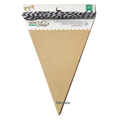 American Crafts - DIY Shop - Pennant Banner - Kraft