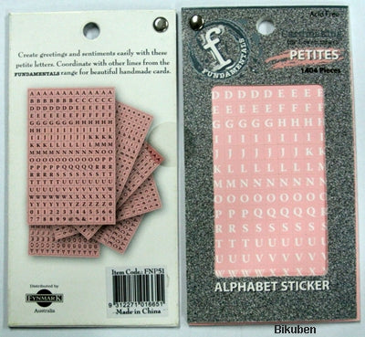 Ruby Rock-it - Petite Alpha Stickers - Pink