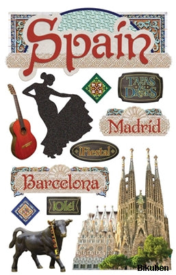 Paper House - 3D sticker - Spain