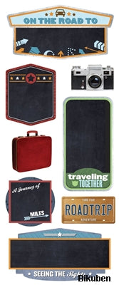 Paper House - Chalkboard Stickers - Road Trip