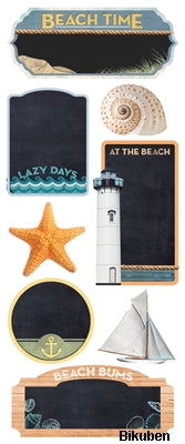 Paper House - Chalkboard Stickers - Beach