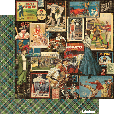 Graphic45 - Good Ol' Sports - Big Score 12x12"