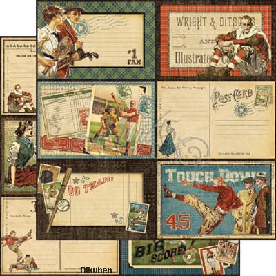 Graphic45 - Good Ol' Sports - Touchdown 12x12"