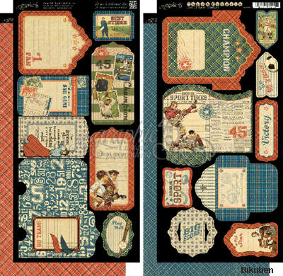 Graphic45 - Good Ol' Sports - Tags & Pockets