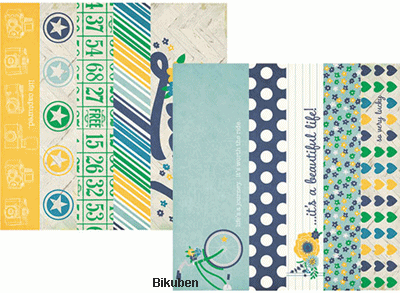 Simple Stories - A Charmed Life - 2x12" Borders & 4x12" Title Strip Elements 12x12"