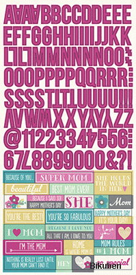 Simple Stories - Hey Mom - Expression Cardstock Stickers