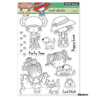 Penny Black - Clearstamp - Cool Chicks