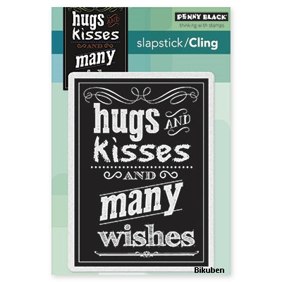 Penny Black - Slapstick Stamp - Chalkboard - Many Wishes