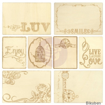 Prima - Wooden ATC's - Not to Shabby Set
