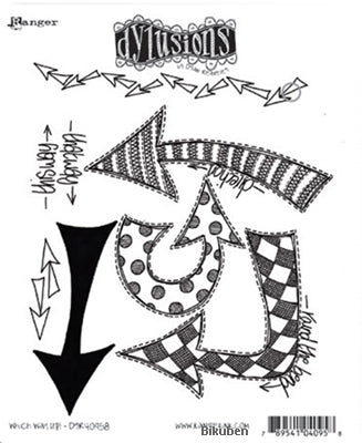 Dylusions - Which way Up! - Stamps