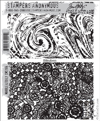 Tim Holtz Collection - Marble & Doily - Stamps