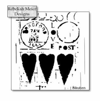 The Crafter's Workshop - Love Post Template 12x12"