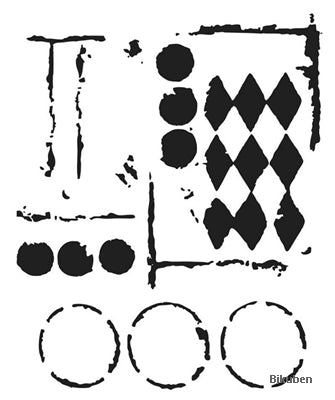 The Crafter's Workshop - Harlequin Circles Template 12x12"