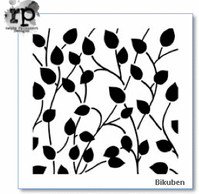 The Crafters Workshop - Stencil - Climbing Vine Reversed 6x6"