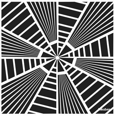 The Crafters Workshop - Stencil - Mini Stripes Explosion 6x6"