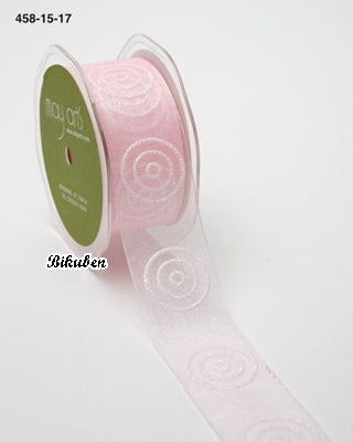May Arts - Sheer Glitter Circles - Light Pink METERSVIS